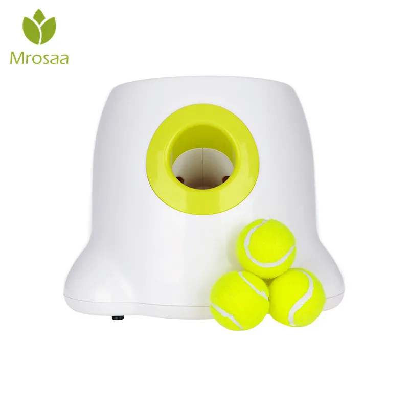 

Pet Dogs Toys Tennis Ball Automatic Launcher Throwing Mmachine Pet Ball Throw Device Dog pets Trainer Toy Chucker with 3 balls