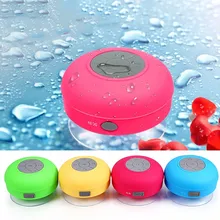 Mini altavoz inalámbrico Bluetooth manos libres impermeable coche Baño Oficina playa estéreo Subwoofer música altavoz con succión