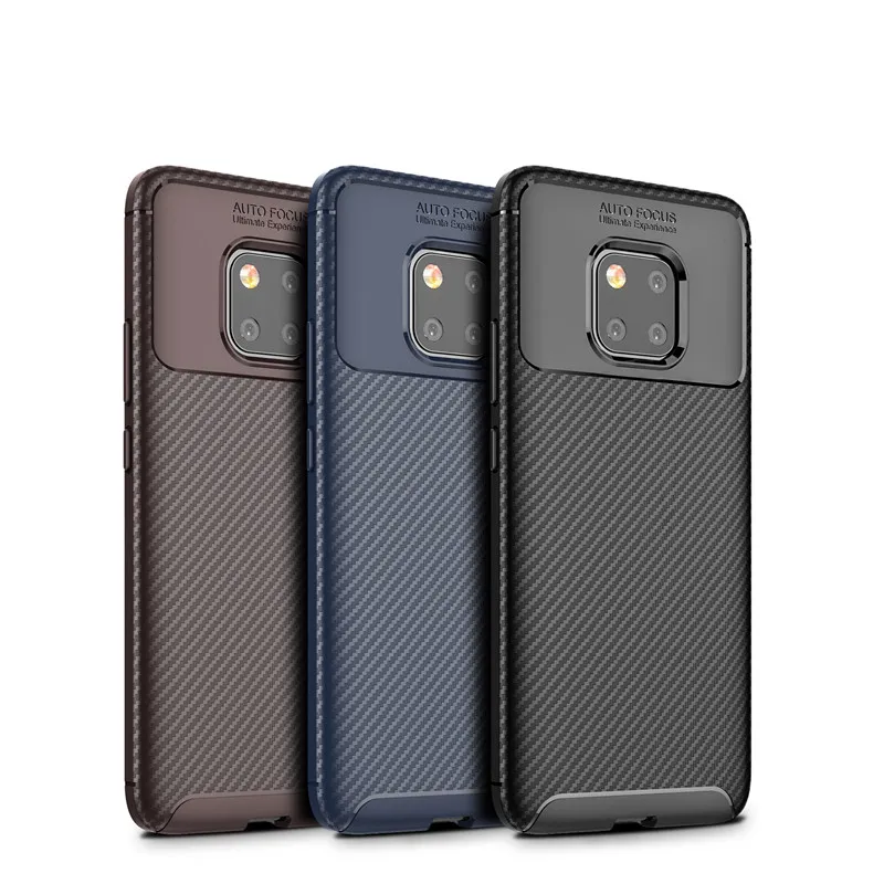 Матовый силикон из углеродного волокна чехол для huawei mate 20 Pro X мягкий TPU Lite |