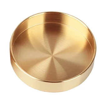 

Nordic Copper Round Storage Tray Desk Metal Storage Organizer Jewelry Organizer Small Items Storage Dishes Home Decor