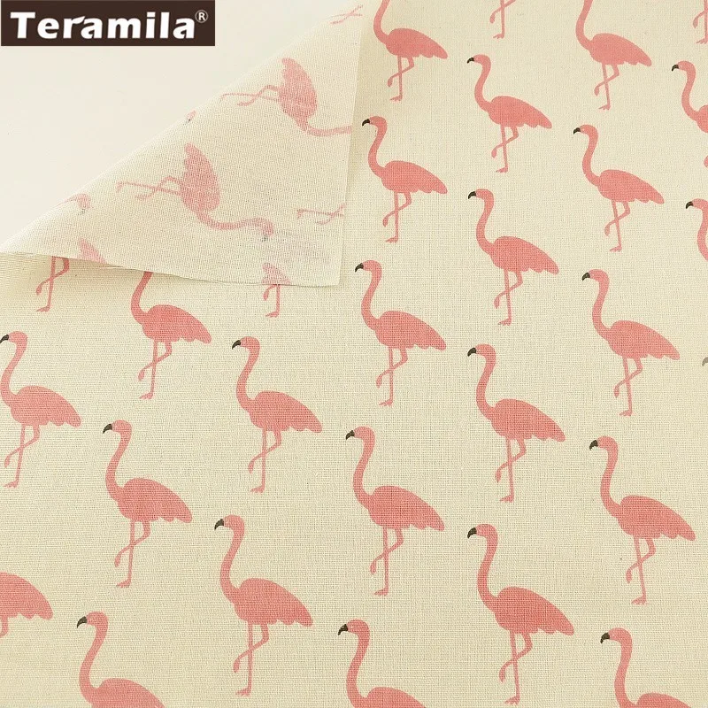 Хлопок teramila Льняные ткани для штор арнимал узоры белый материал Tissu скатерть подушка текстиль Tecidos сантиметры