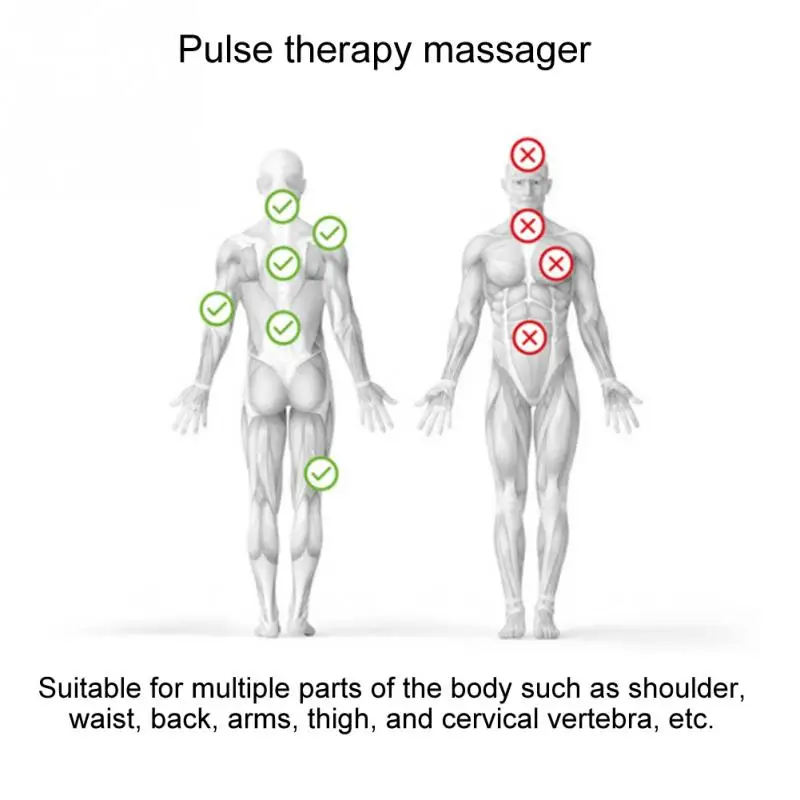 Массаж тела мини USB Электрический низкочастотный ток импульсный массажер для плеча шеи талии руки и ноги дома путешествия релаксации