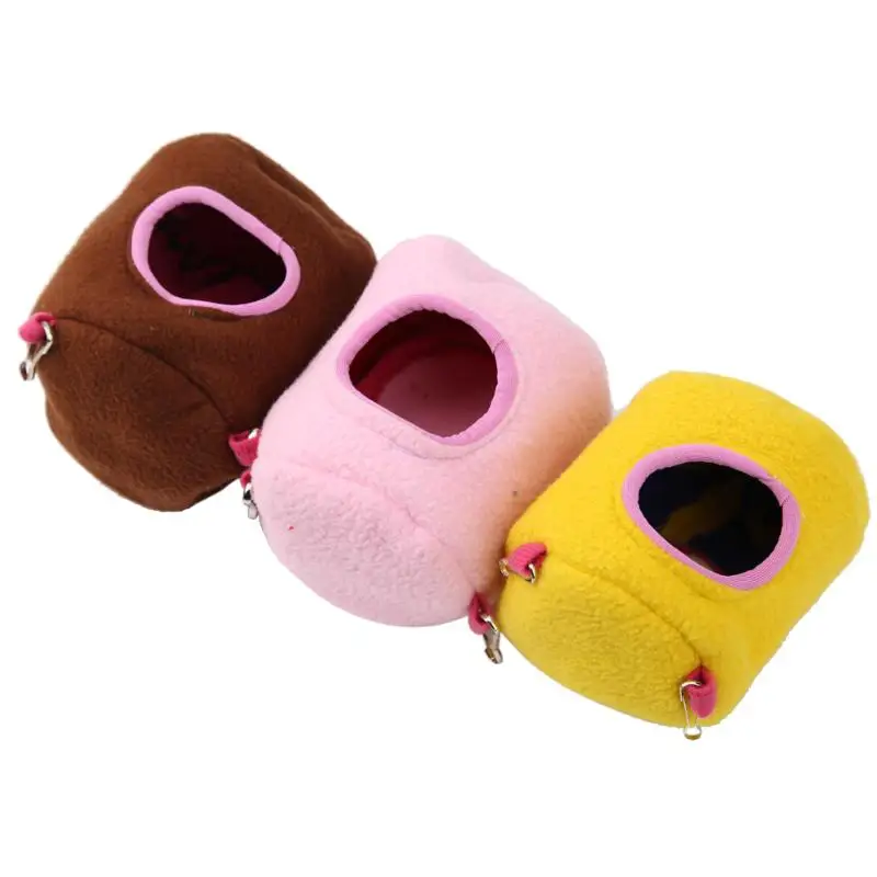 

S/L Pet Hanging House Hammock Small Animals Plush Cotton Hamster Cage Sleeping Nest House for Parrot Rat Hamster Hamster Toys