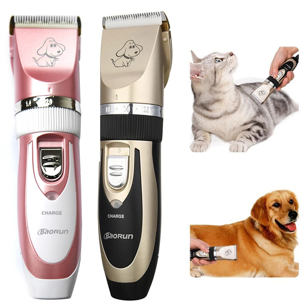 Pet Electric Clipper Professional Hair Grooming Razor Cat Dog Trimmers Rechargeable Tool Cutter Machine Shaver | Дом и сад