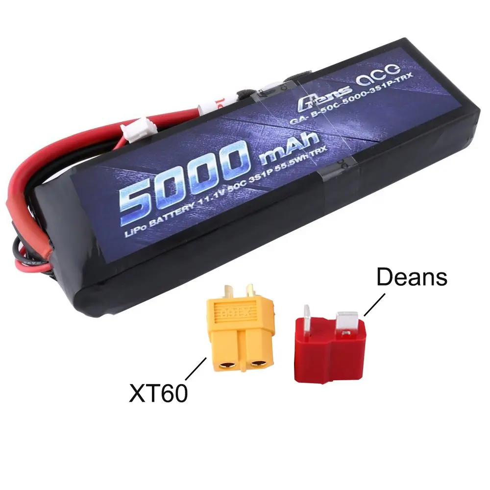 Литий полимерный аккумулятор Gens ace 5000 мАч 11 1 В 3S 50C с разъемом Deans и XT60 для моделей
