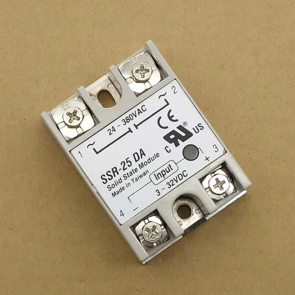 Твердотельное реле SSR-25DA 25A 5-24VDC к 24-380В AC SSR 25DA 6-20mA | Электроника