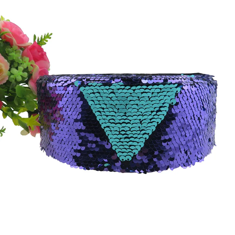 

3"(75mm) Reversible Sequin Ribbon Fabric Sparkly For DIY Handmade Dress Bows