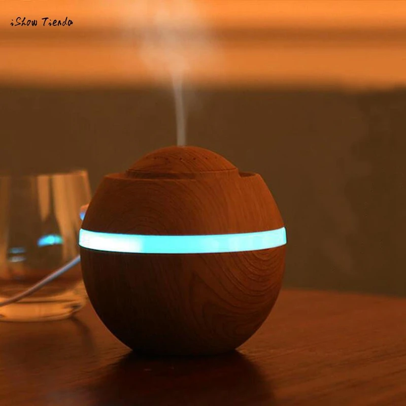  USB Air Aroma Humidifier Ultrasonic Led 7 Color Changing Essential Oil Diffuser Mini Humidifier Car