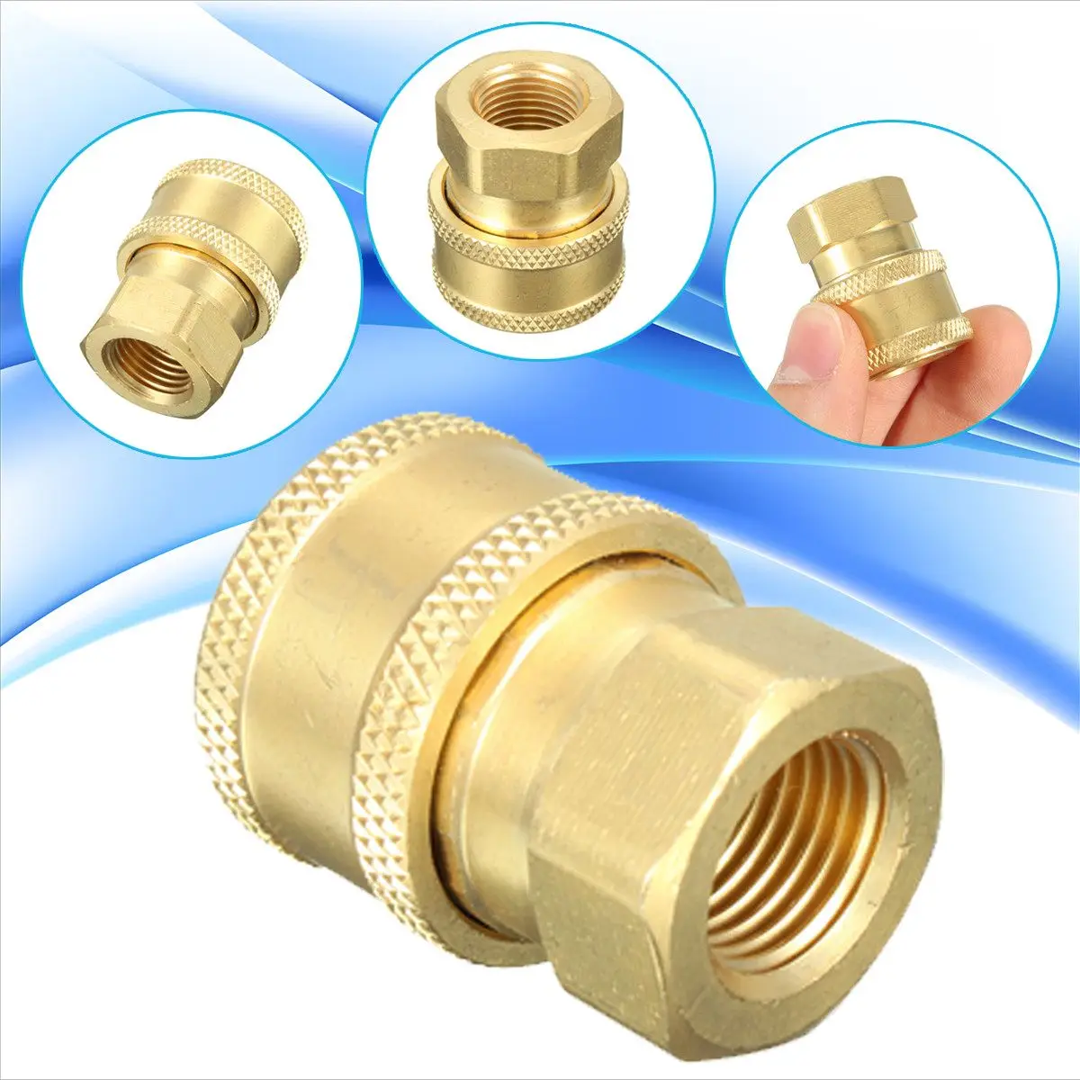 

1/4'' Quick Release Garden Pressure Washer Hose Connector Adaptor Faucets Washing Sprayer Connect Fitting To BSP 1/4 Female