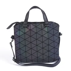 Светящийся мешок bao сумка Алмазный тотализатор Геометрия стеганые сумки сазером плотная складывающиеся сумочки Bolso Bags для женщин 2018