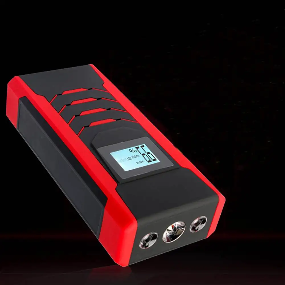 12000mAh 12V Car Jump Starter Car Emergency Start Power Multi-function Mobile Battery Car Interior Portable Charger JumpStarter