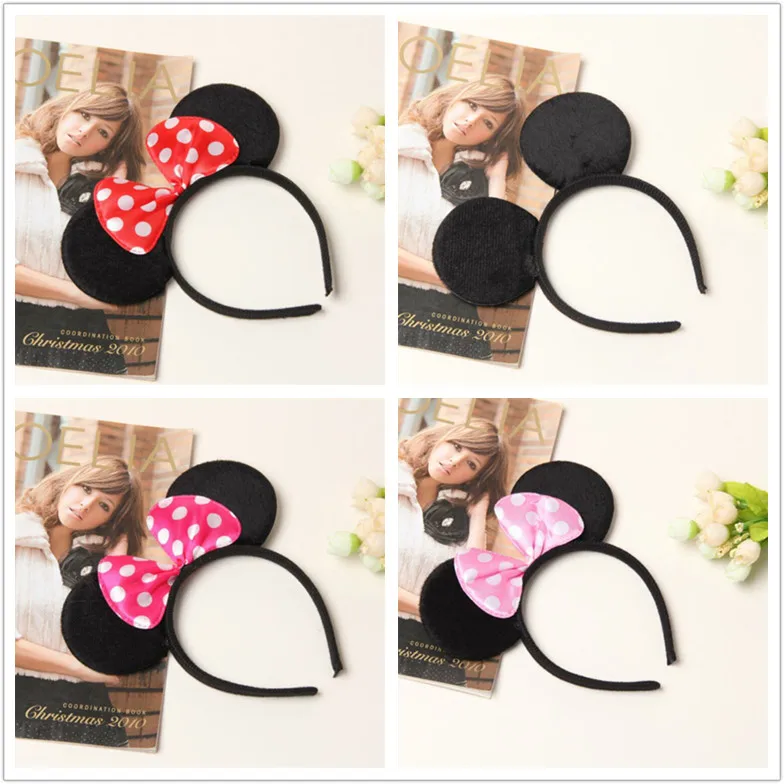 

Mickey Minnie headband Cute Elsa Mouse Ear Hair Band Small Mouse Headbands for Women Hello Kitty Hair Accessories