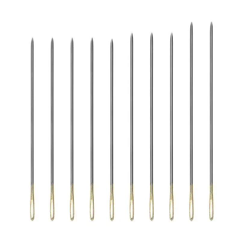

10Pcs/set Big Eye Sewing Needles Hand Sewing Stitching Needlework Tools Embroidery Mending Craft Sewing Needle 42#