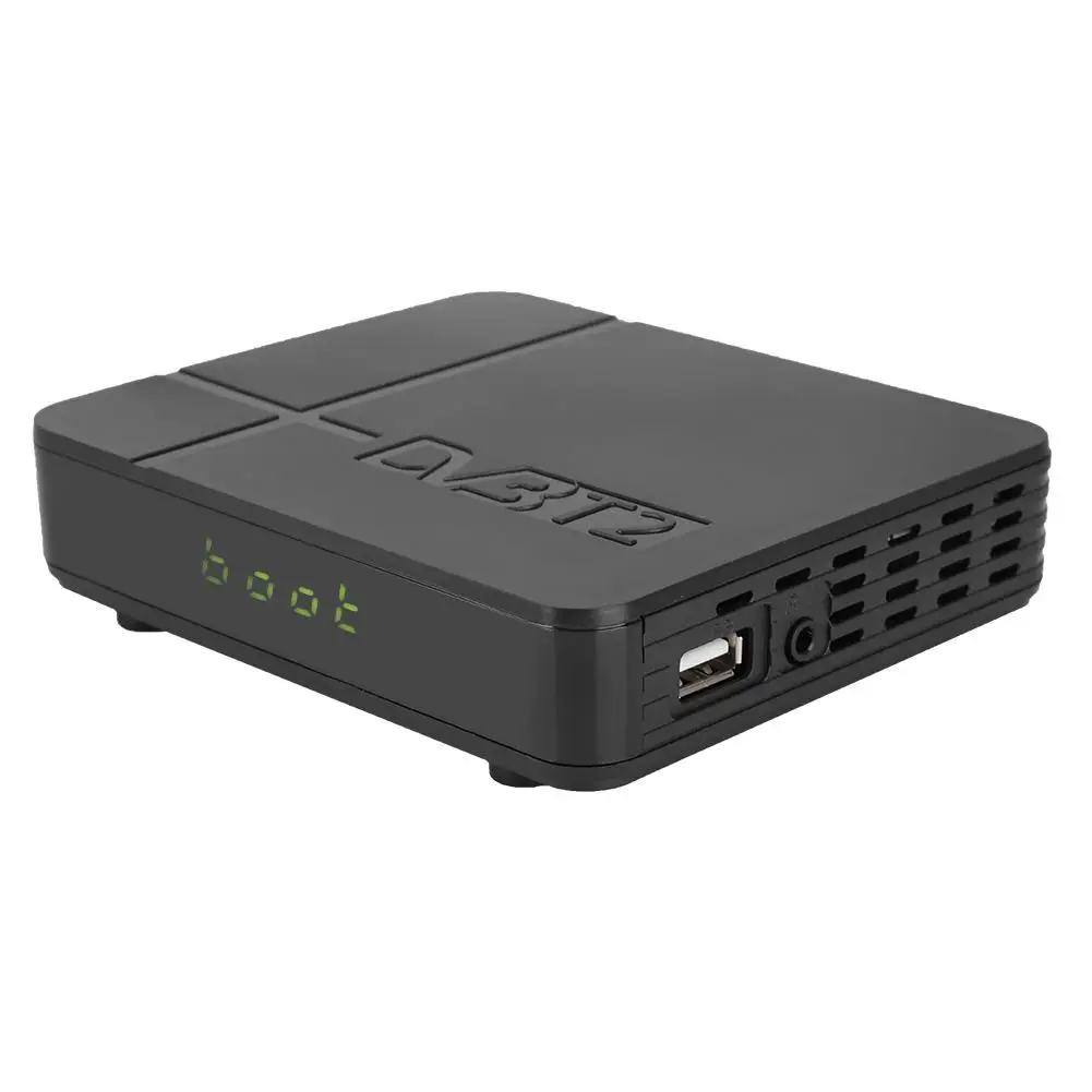 Горячая Мини DVB T2 HD цифровая ТВ приставка 950 МГц 2150 ЕС 100 240 В|ТВ-приставки и