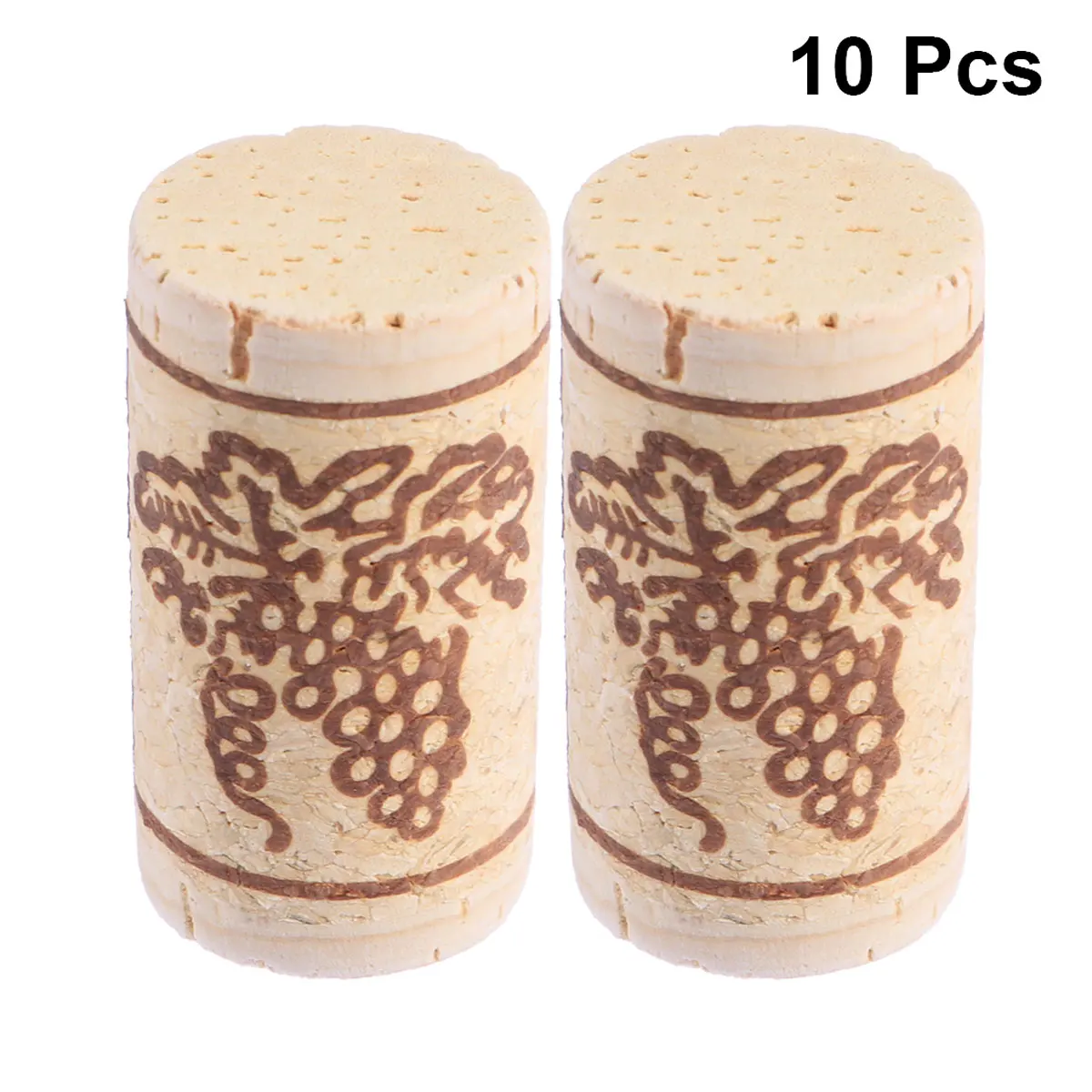 

10 Pcs Wine Cork Natural Straight Premium Reusable Wooden Wine Sealer Bottle Cork Wine Stopper for Bottled Wine Seasoning