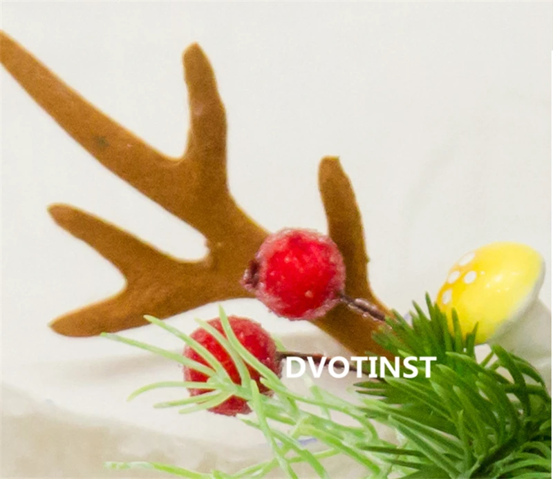 Dvotinst/реквизит для фотосъемки новорожденных; вязаная крючком Рождественская шляпа оленя; капот; аксессуары для фотосессии в студии