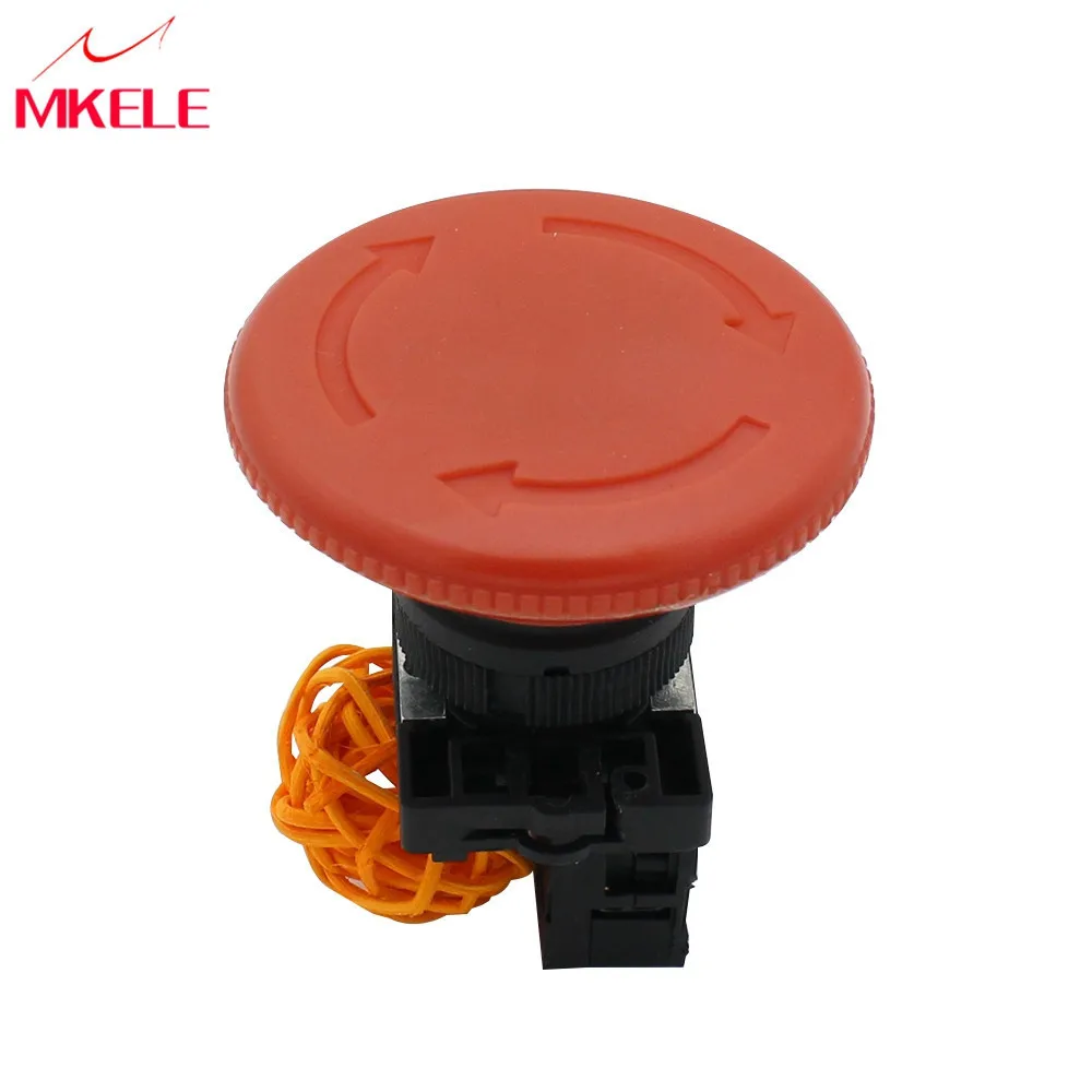 

1NC Contact Emergency Self locking latching Stop Red Mushroom Cap Push Button Switch LA188-ES642