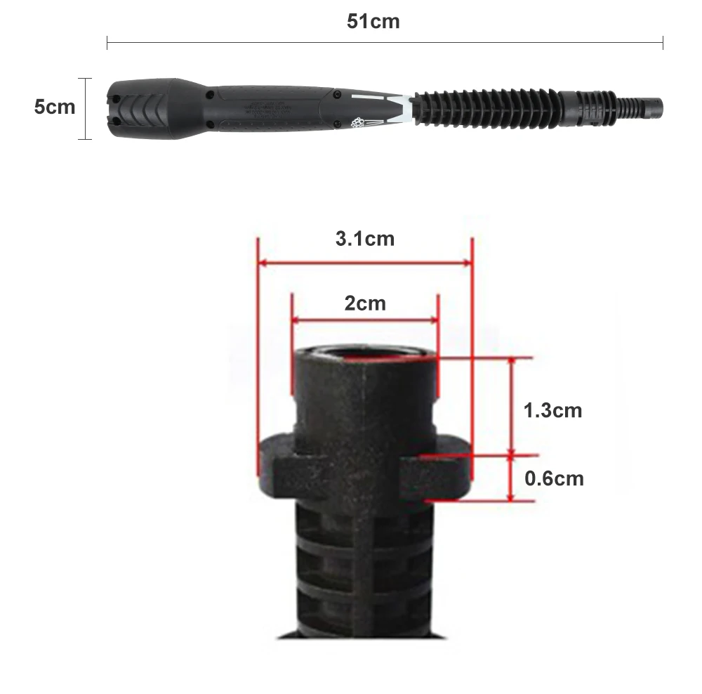 Zeepin Car Washer Jet Nozzle 4 In 1 Adjustable Jet Lance For Karcher K2 K3 K4 K5 K6 K7 High Pressure Wash Foam Gun Replacepart Zeepin Car Washer Jet Nozzle 4 In 1 Adjustable Jet Lance For Karcher K2 K3 K4 K5 K6 K7 High Pressure Wash Foam Gun Replacepart