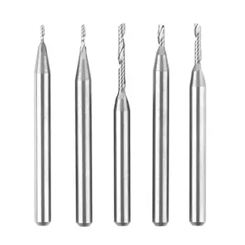 

Spiral End Mills Carbide Milling Cutter Spiral Cutter Single Blade Flute Spiral Woodworking Engraving Milling Cutter Router Bits