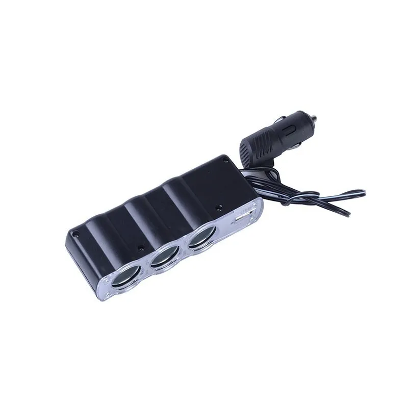 ESPEEDER автозапчасти черный пластик 1 USB зарядное устройство и три розетки