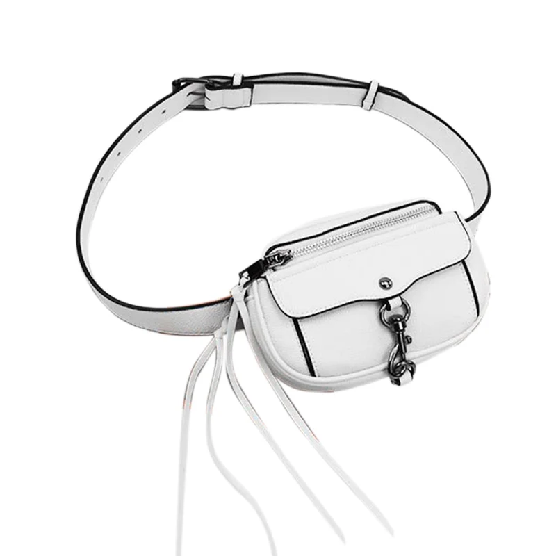 Waist Bags For Women Fashion Design Leather Lady Belt Bags Tassel Fanny