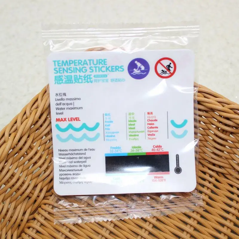 

Bathtub Pool Cartoon Temperature Card Baby Bath Water Temperature Stickers