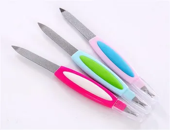 

New 240Pcs 2 in 1 Nail Files Professional Stainless Steel Dual-use Cleaning Manicure Beauty Nail Art Tools Manicure tool