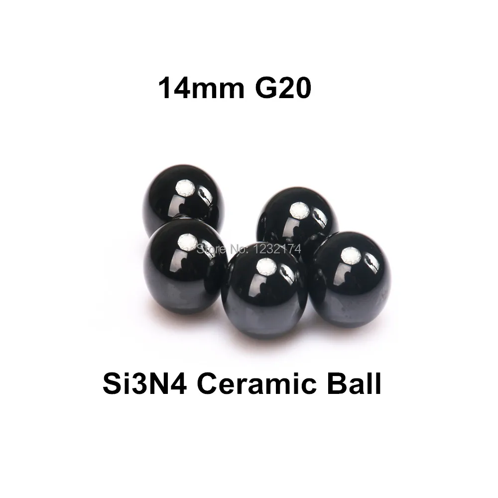 

14mm Silicon Nitride Ceramic Ball Si3N4 Grade G20 10PCS/Lot used in Bearing,Pump,Valve ball,linear slider, etc.14mm ceramic ball