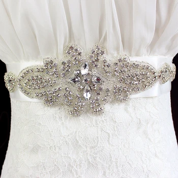 

Crystal Pearl Gown Dresses Belt Accessories Wedding Bride Bride Waistband Bridal Sashes