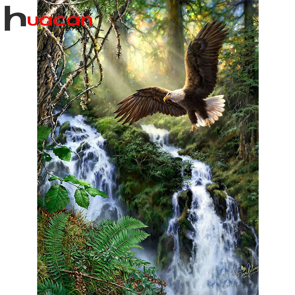 

Huacan,Landscape Diamond Embroidery Wall Art,5D Diamond Painting Cross Stitch Full Square Picture Rhinestones,Diamond Mosaic