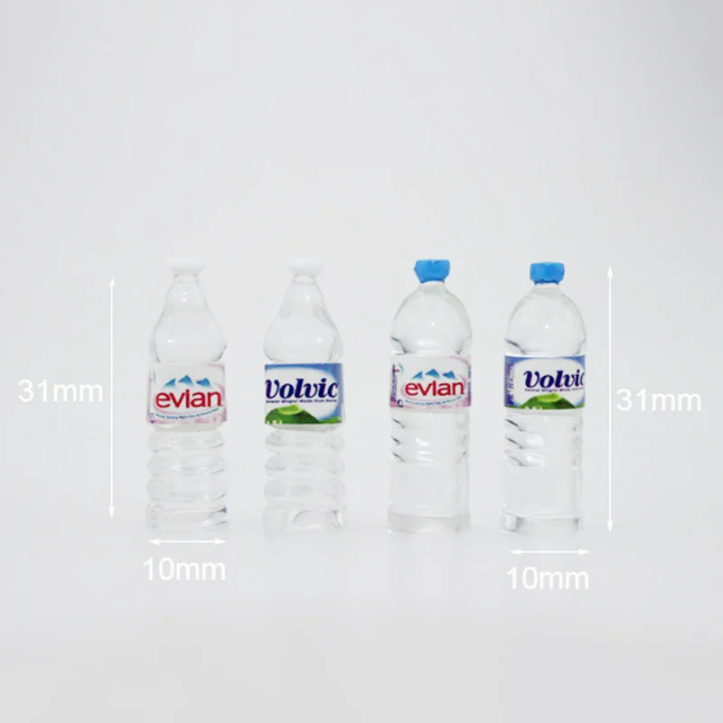 

4PCS Dollhouse Miniature Bottled Water Jam 1/6 1/12 Scale Model Home Decor new