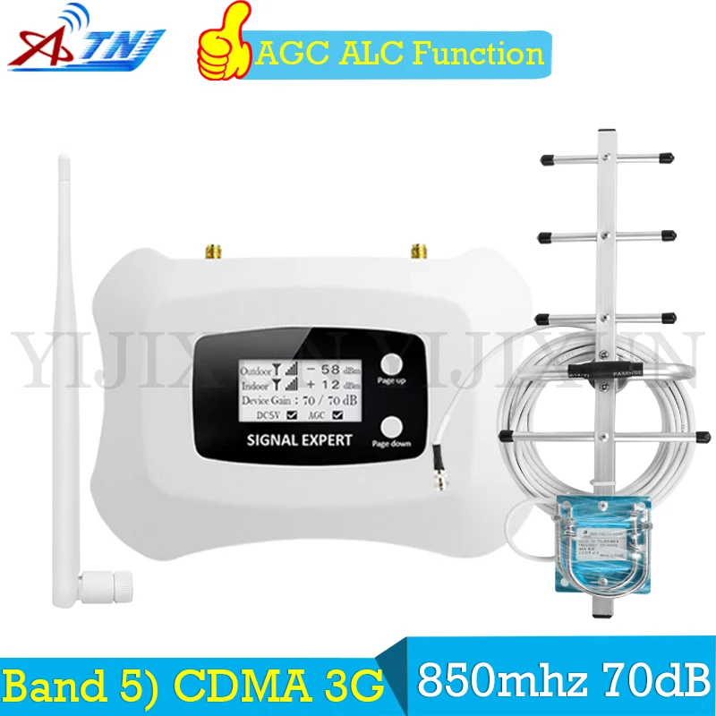 ATNJ 70dB CDMA 850 МГц Celular усилитель сигнала повторитель de Сотовая связь UMTS 4G LTE
