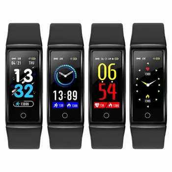 

ALLOYSEED H3 Smart Bracelet Blood Pressure Heart Rate Monitor 0.96 inch TFT HD color screen IP67 Waterproof Band for Android iOS