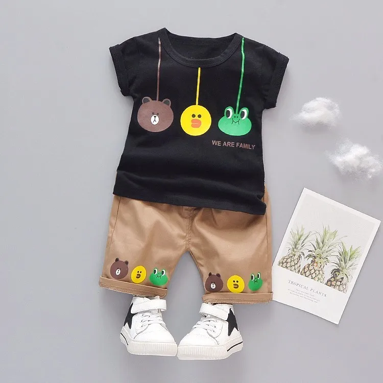 

Summer Baby Girls Boys Clothing Kids Clothes Lovely Animal T-Shirt Shorts 2pcs/Sets Infant Children Fashion Costume Tracksuits