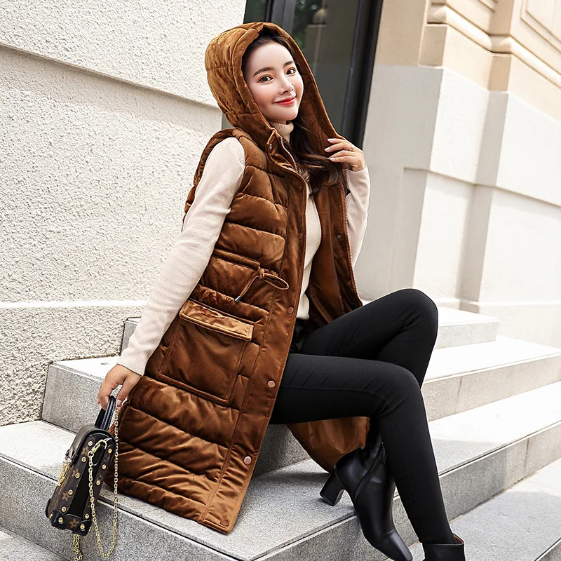 Code Lâche khaki Éclair Joker Hiver 2018 Offre Blue Manteau Fermeture Va hide Spéciale Facile Veste caramel Coton Filles Fonds De Nouvelle Coréenne Long Color Black Épaississement Polyester p6SHqvIIw