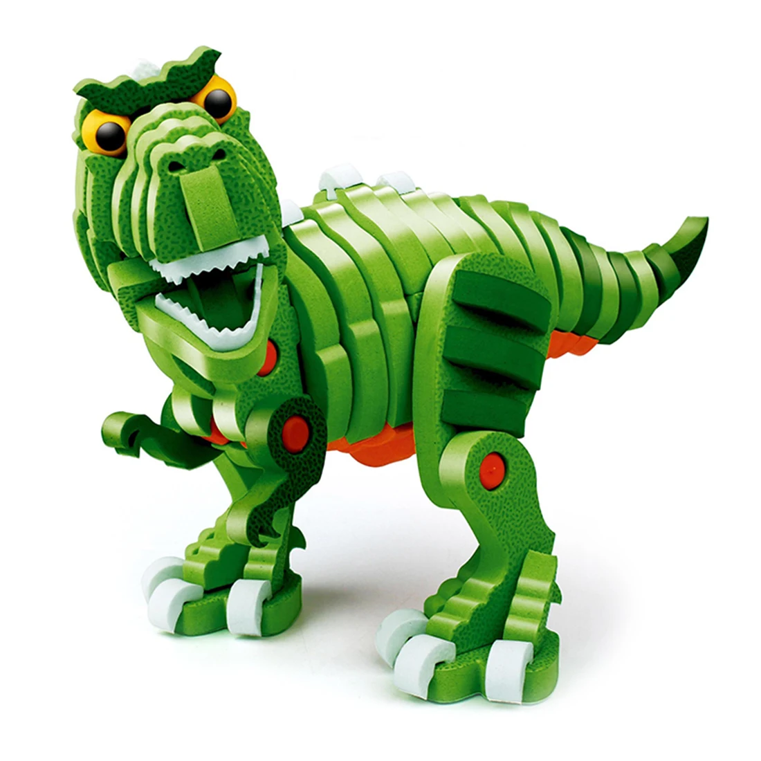 Сборные строительные блоки EVA 3D динозавр головоломка интеллектуальная сборка модели игрушек игрушки для детей детский подарок-тираннозавр