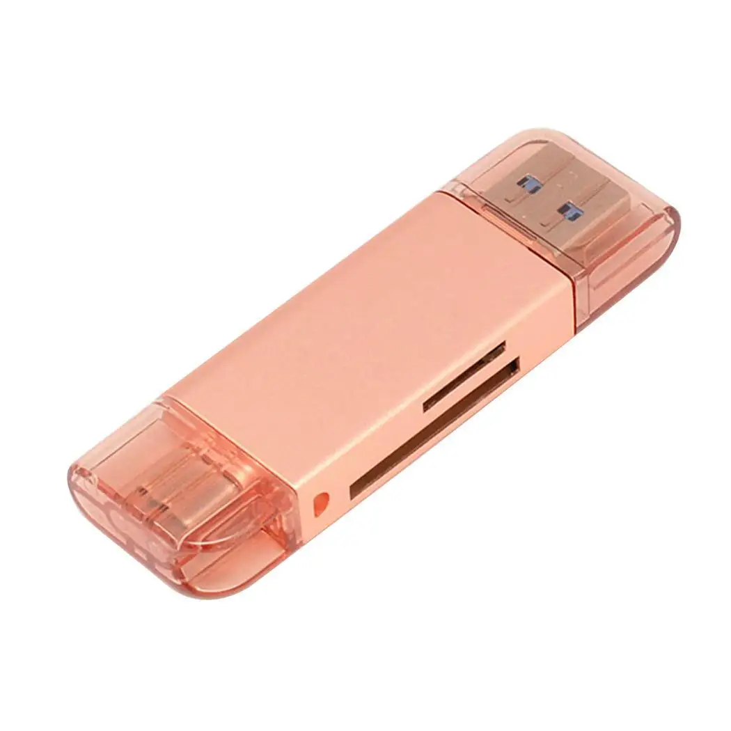 Мобильный телефон многофункциональный TF/SD Type C USB Серебряный розовое золото