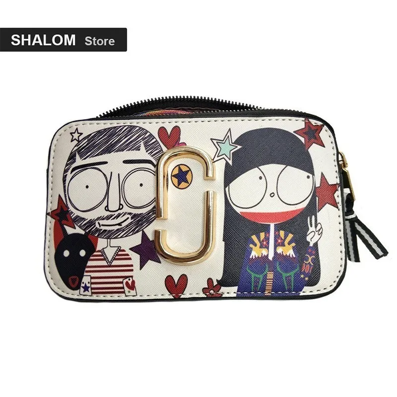 

Fun rainbow design cute ladies personality broadband small square bag Women's shoulder bag handbag Messenger bag(SHALOM)