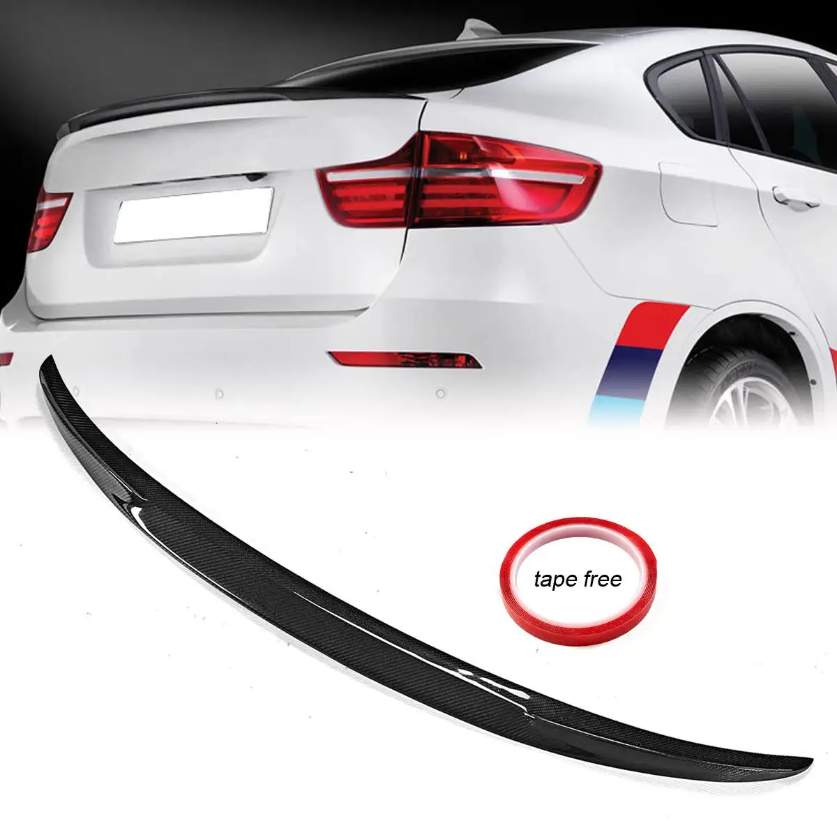 Новинка задний спойлер из углеродного волокна для BMW 2008 2014 E71 X6|Спойлеры и крылья| |