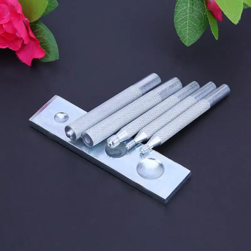 6pcs/set Craft Tool Die Punch Snap-All Rivet Setter Leather Manual Button Installation Household Grommet Eyelet | Дом и сад
