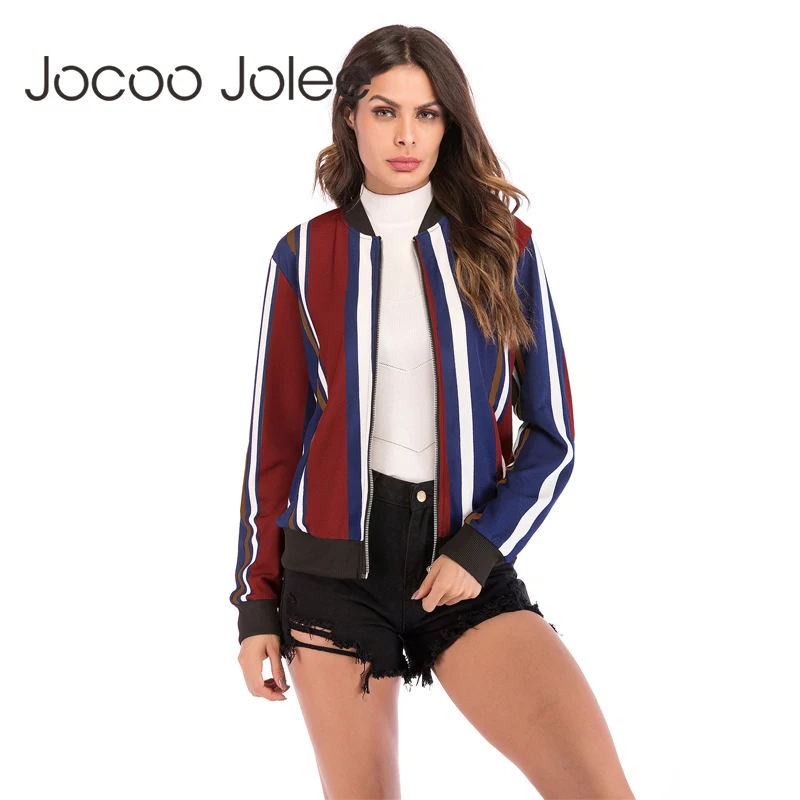 Женская Базовая куртка Jocoo Jolee повседневная с длинным рукавом изображением