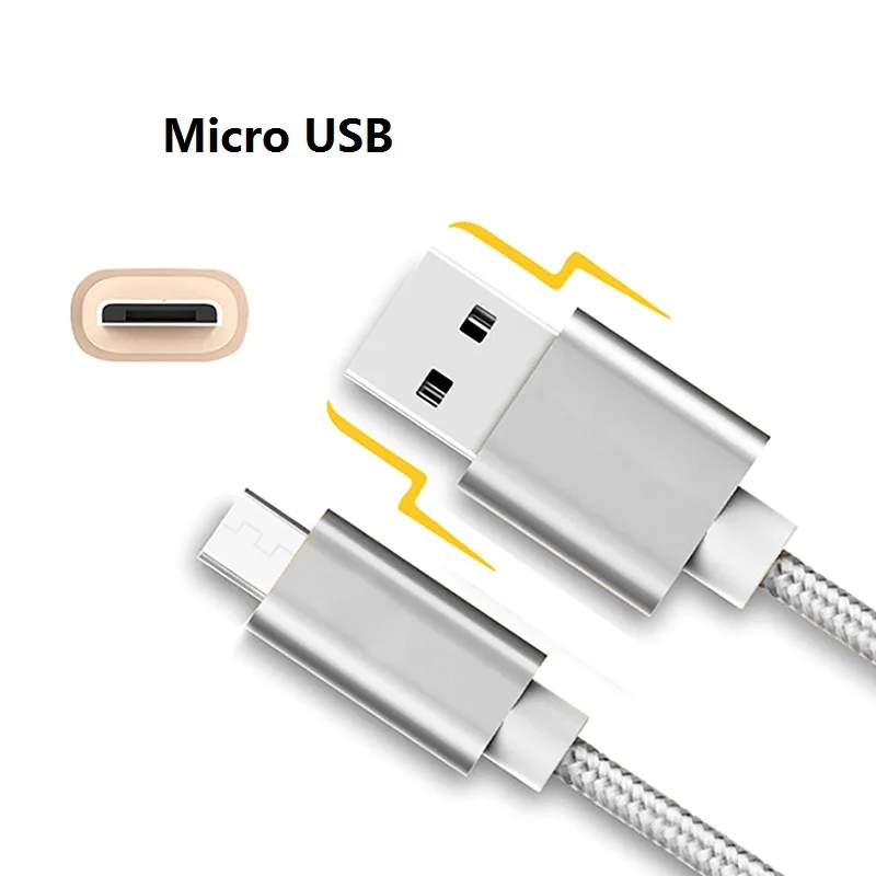 Micro USB кабель 1 м 2 м 3 м Быстрый кабель синхронизации данных и зарядки для samsung huawei Xiaomi LG Andriod Microusb Кабели для мобильных телефонов
