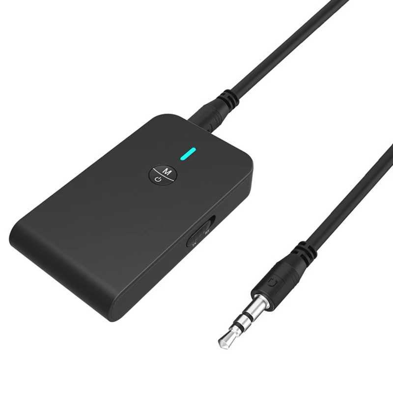 

2 in 1 Bluetooth 5.0 Transmitter Receiver Adapter Aptx HD Extra Long Battery 3.5mm Audio Adapter For TV PC Home Speaker Car MP3