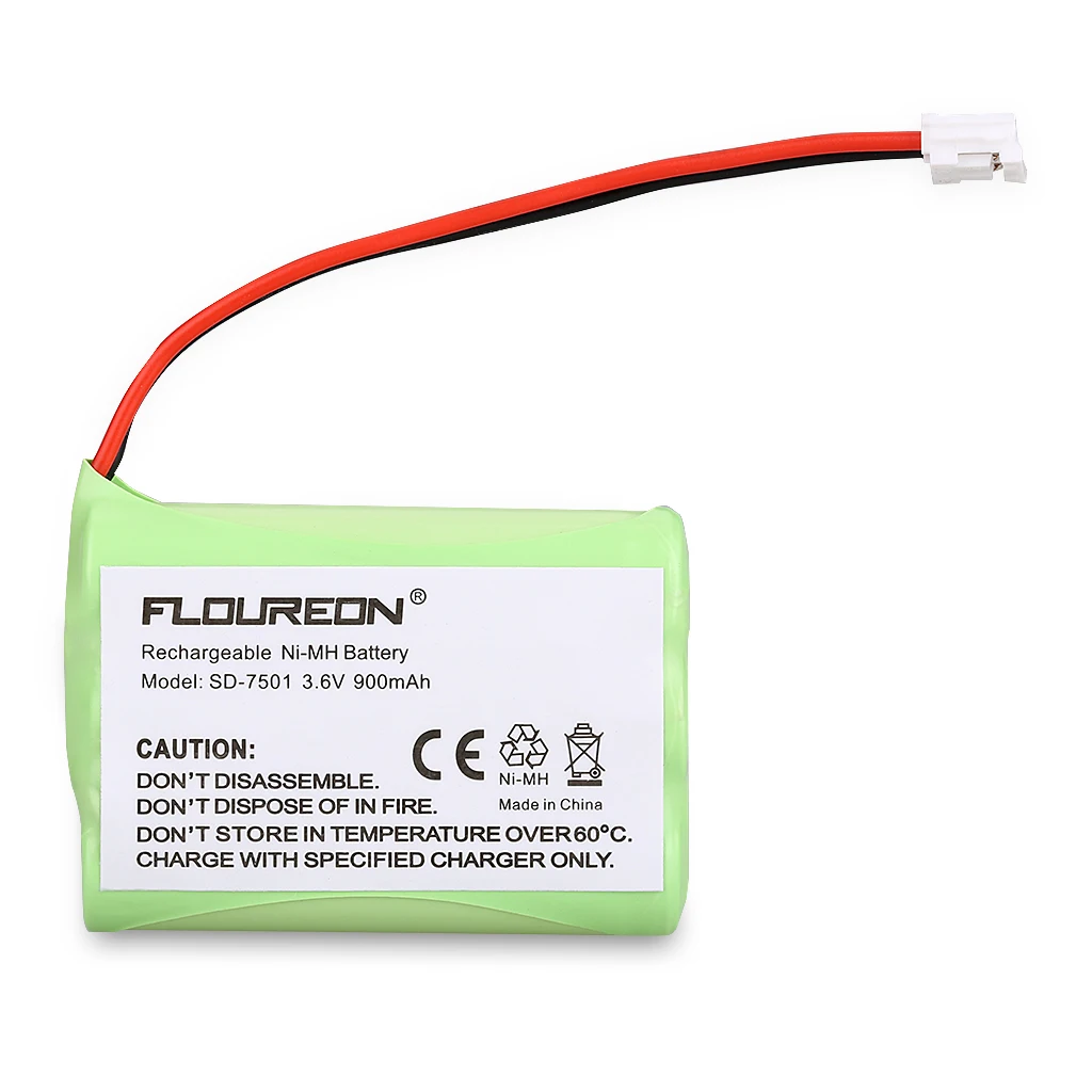 3 штуки Floureon 6 V 900mAh Ni MH аккумуляторы для беспроводного телефона Motorola SD 7501 At&t 89 1323 00 0