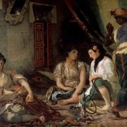 Algerian Women in their Apartment Femmes dɺlger dans leur Appartement 1834 Eugene Delacroix 1798-1863/French 18 x 24 | Дом и сад