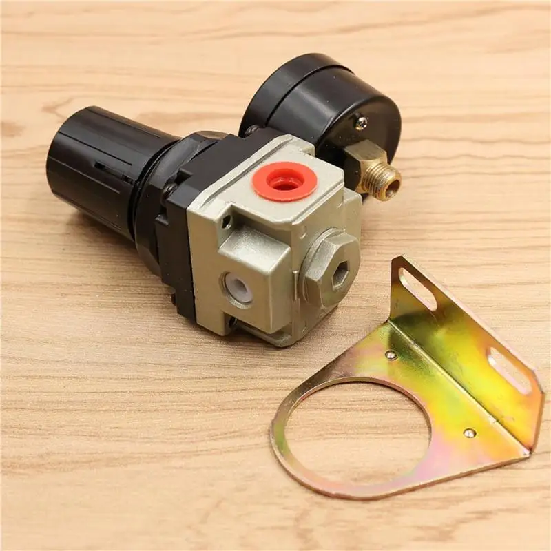 

Pressure Relief Regulator AR2000-2 Air Control Compressor Pressure Relief Regulator Valve with Fittings Pneumatic Parts