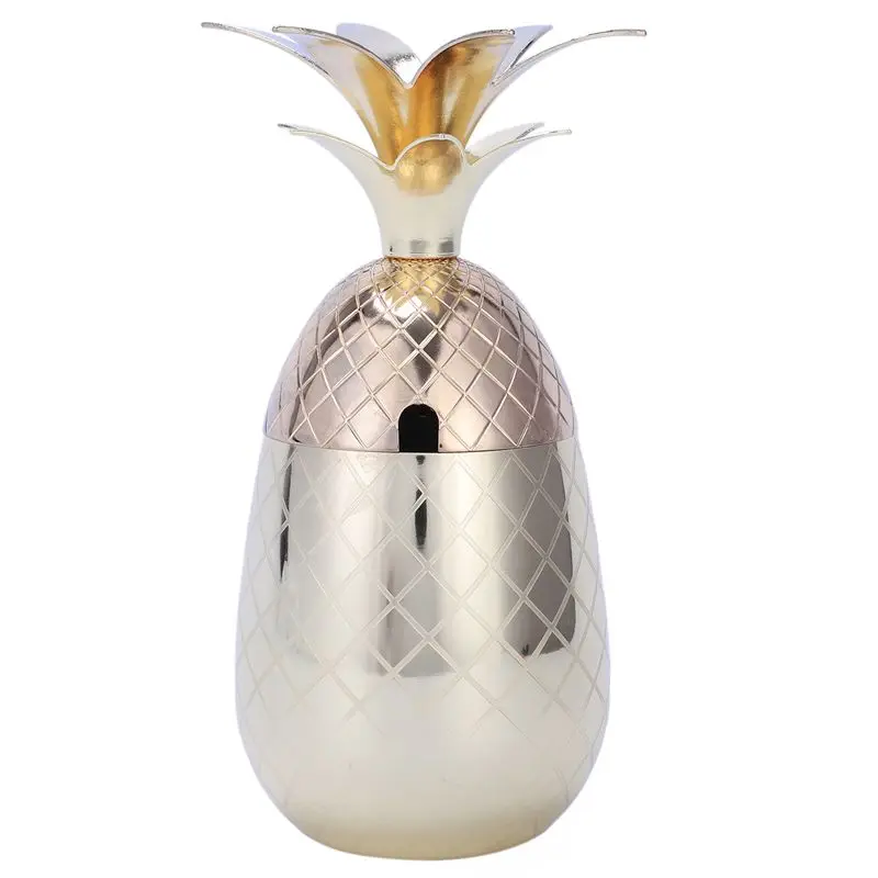 

Pineapple Tumbler Moscow Mule Mugs 500ml Beer Mug Stainless Steel Cup Cocktail Cup Wine Glass Drinking Bar Tool