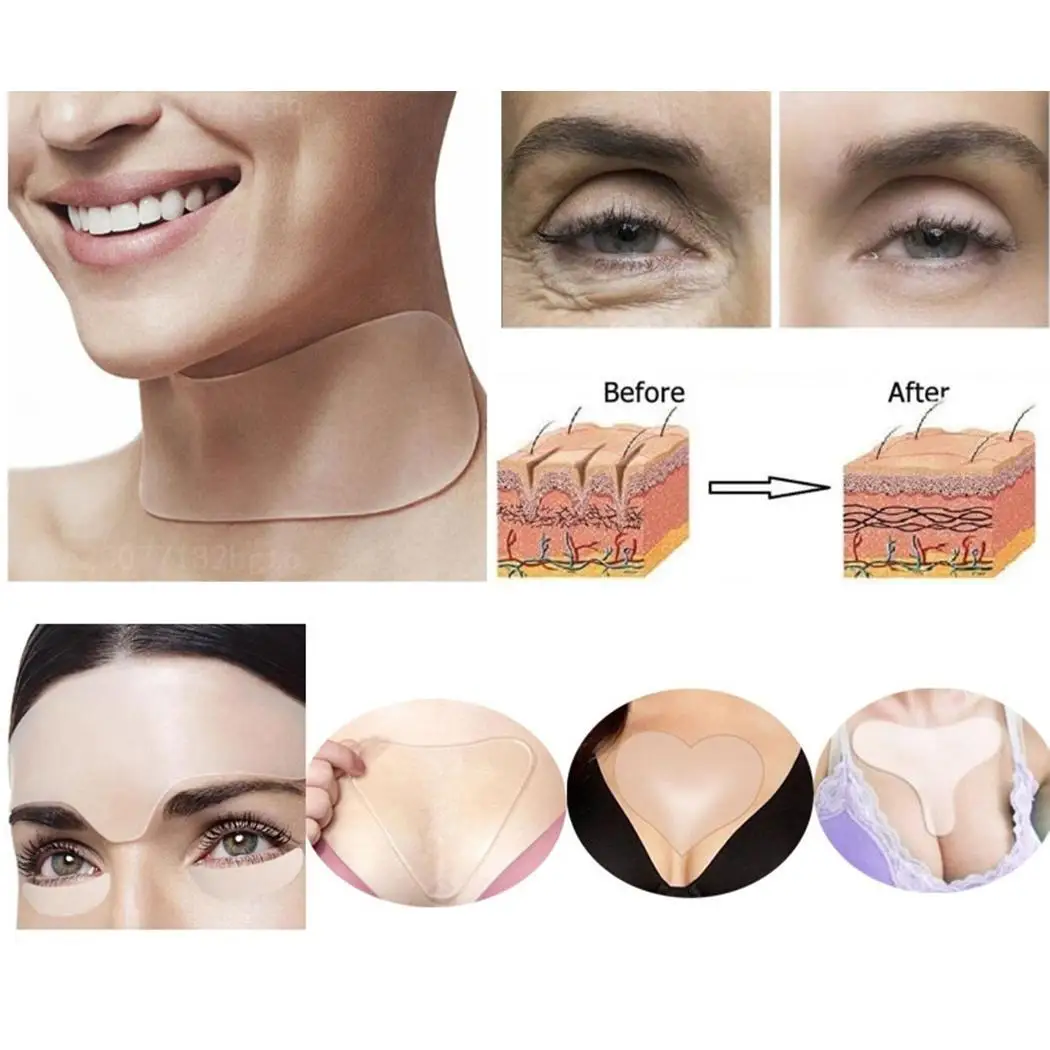 Anti Wrinkle Chest Triangle Skin Woman 70G T Shape Pad Neck Firming Face Heart Silicone Lifting Reusable huismerk kopen in de aanbieding Anti Wrinkle Chest Triangle Skin Woman 70G T Shape Pad Neck Firming Face Heart Silicone Lifting Reusable huismerk kopen in de aanbieding