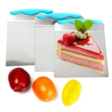 JX-LCLYL 24 см Нержавеющая сталь квадратный пирог хлебное печенье лопатка для переноски перемещение пластины