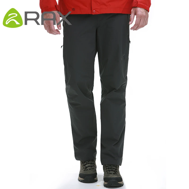

Rax Hiking Pants Windproof Men Waterproof Thick Winter Soft Shell Outdoor Pants Men Breathable Camping Pants Full Length Pants